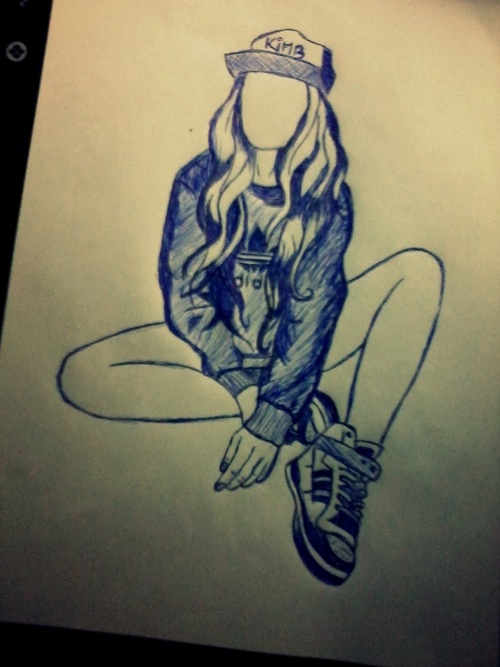 500x667 Adidas Girl. Uploaded By Iamkimbdiamond On We Heart It - Adidas Sketch