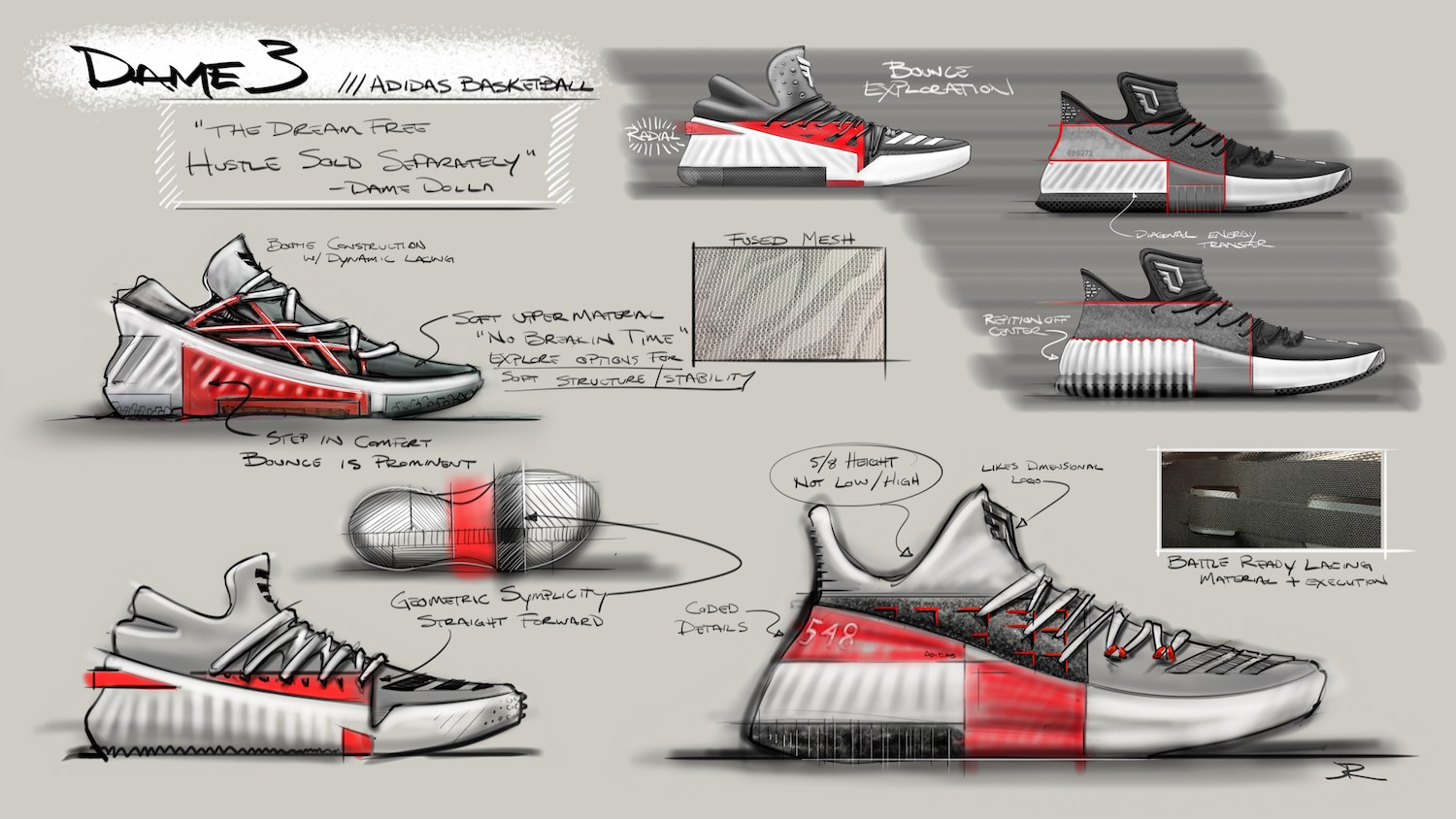 1500x844 Adidas Dame 3 Sketch 2 - Adidas Sketch