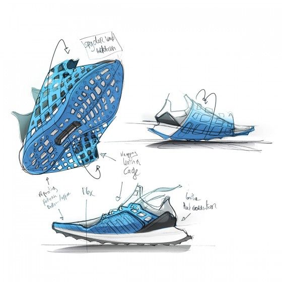 560x560 Adidas Porsche Robert Quach 1 Footwear Design - Adidas Sketch