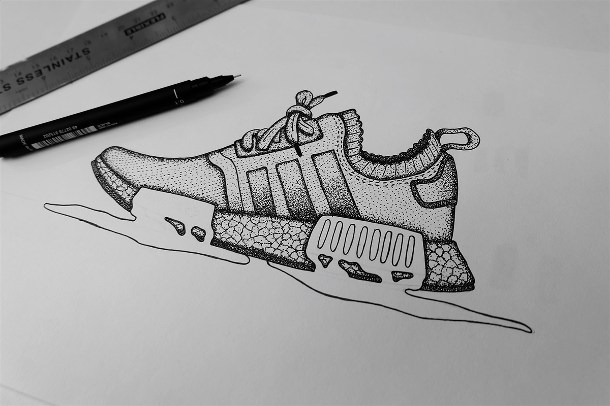 1200x800 Adidas Nmd On Behance - Adidas Sketch