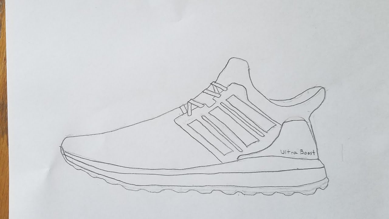1280x720 How To Draw The Adidas Ultra Boost Hyperlapse - Adidas Ultra Boost Sketch
