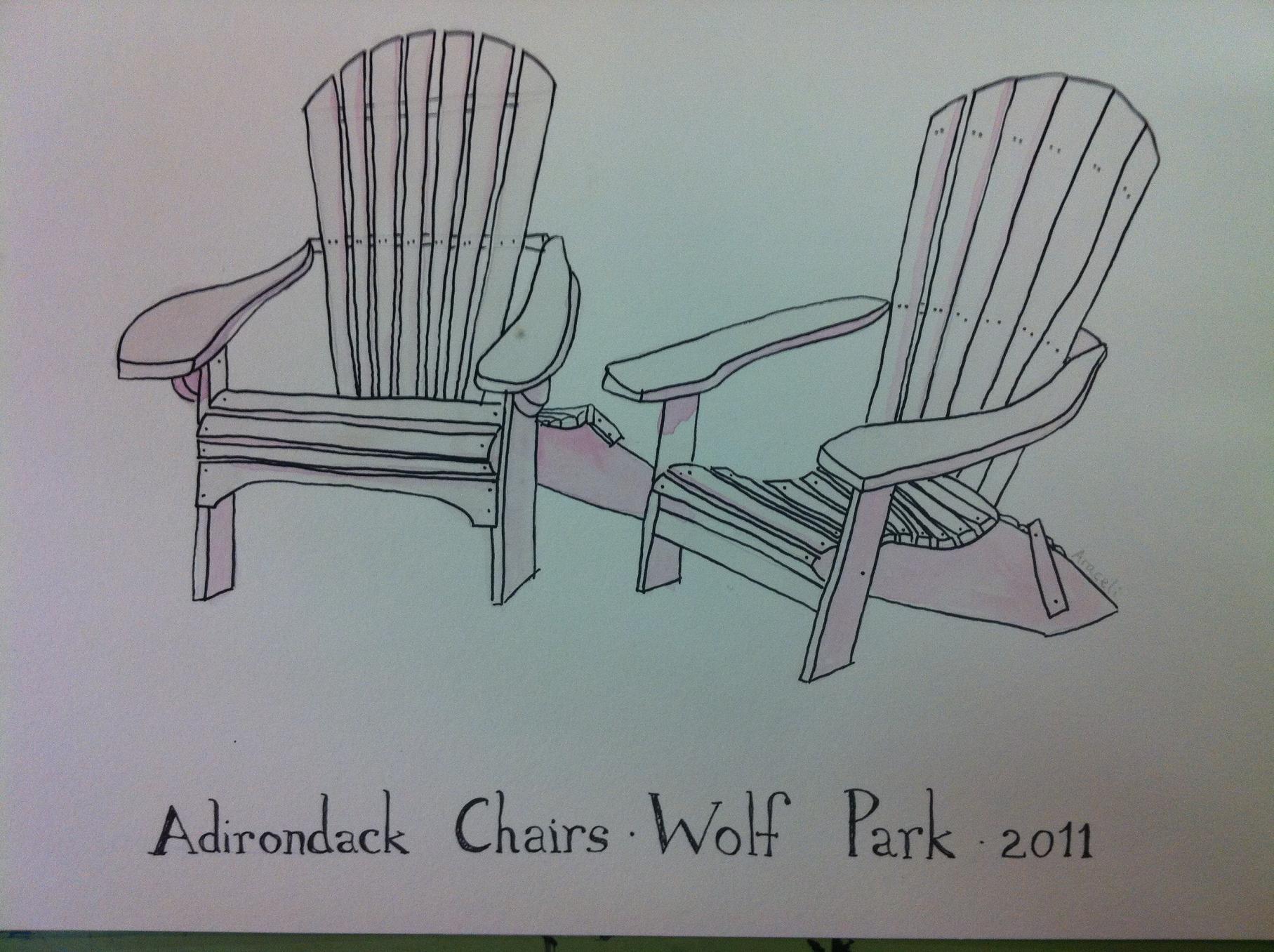 1815x1356 Adirondack Chairs Araceli Robledo - Adirondack Chair Sketch