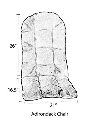 340x450 Outdoor Tufted Adirondack Chair Cushion - Adirondack Chair Sketch