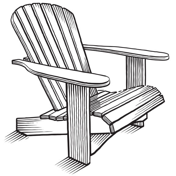 Adirondack Chair Sketch at PaintingValley.com | Explore collection of ...