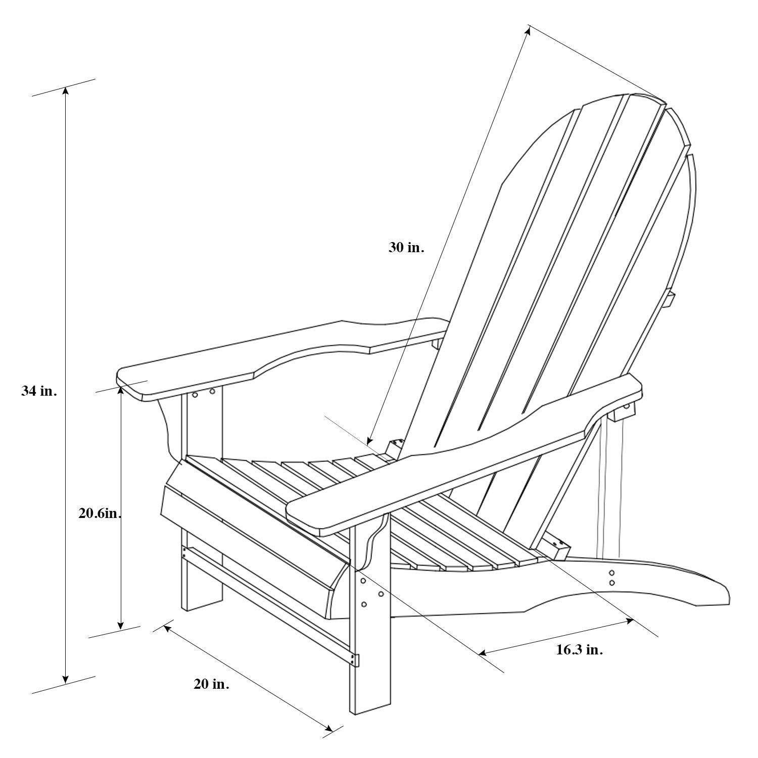1500x1500 Songsen Fashion Outdoor Wood Adirondack Chairsmuskoka Chair Patio - Adirondack Chair Sketch