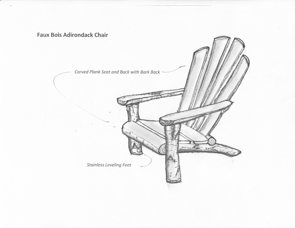 Adirondack chair чертеж