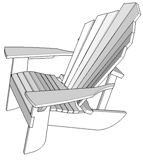 Download Adirondack Chair Sketch at PaintingValley.com | Explore ...