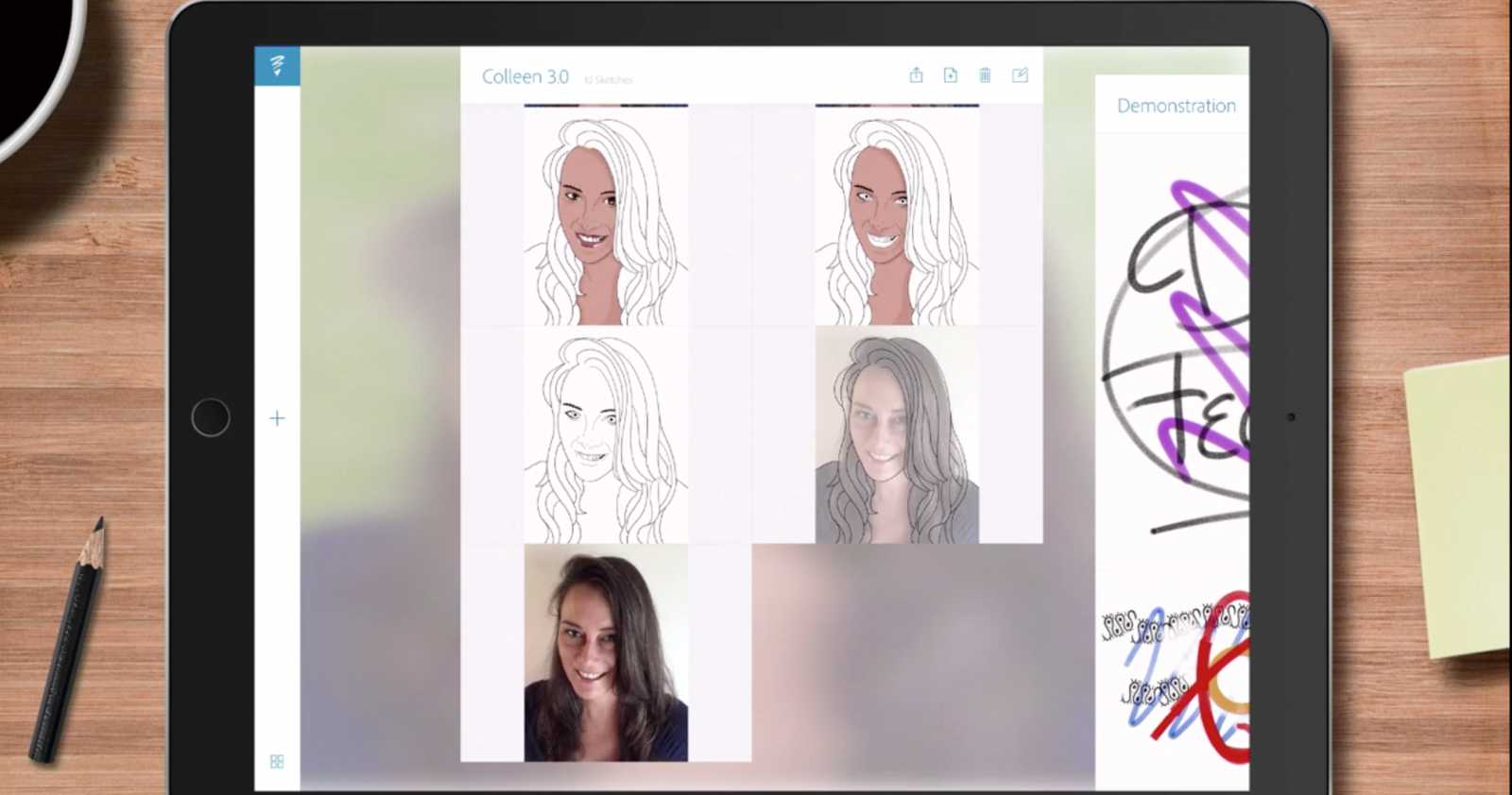 1600x842 Tracing A Photo In Adobe Sketch, A Article - Adobe Sketch