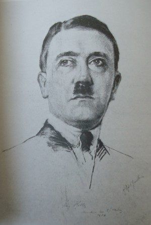 300x445 Adolf Hitler Drawing. Whether We Judge The Greatness Of A Man By - Adolf Hitler Sketch