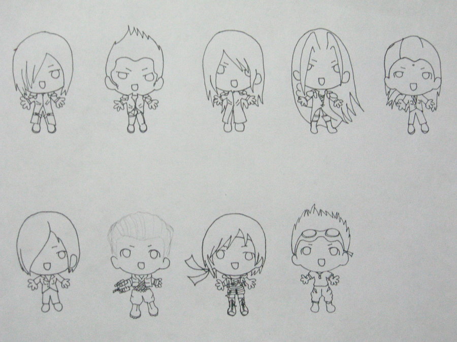 900x675 Sketch Advent Children Pt. 2 By Xtiene - Advent Sketch