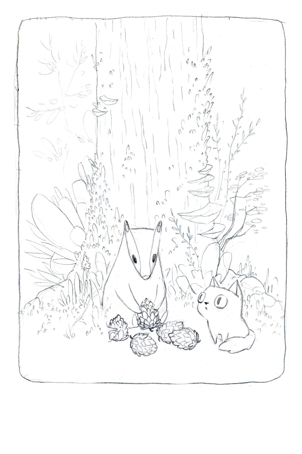 1000x1500 Friendship [Sketch] By Alena Tkach (Alenatkach), From The Series - Adventure Sketch