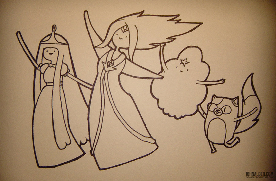 900x590 Ladies Of Adventure Sketch By Entangle - Adventure Sketch