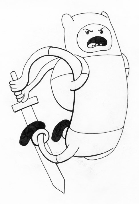 487x717 Sketch For March 30th. Adventure Time! Jeremy Mchugh - Adventure Sketch