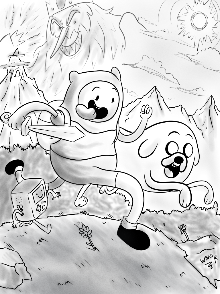 768x1024 Adventure Time Sketch By Waniramirez - Adventure Time Sketch