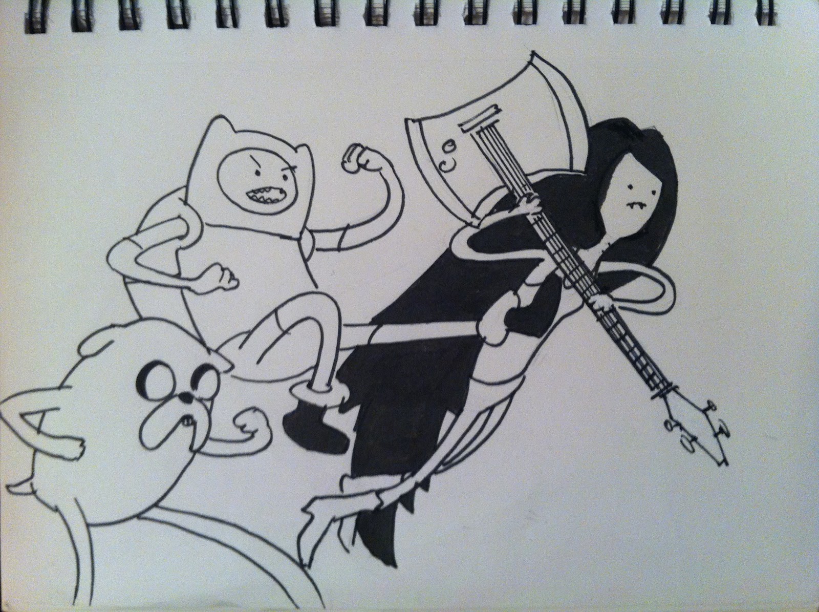 1600x1195 Fathersondaughter Sketch Challenge Adventure Time - Adventure Time Sketch
