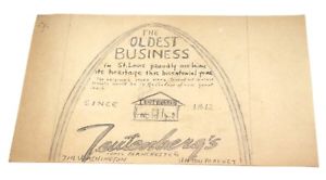 300x166 Rare St. Louis Bakery Teutenberg Advertisement Sketch Drawing 1976 - Advertisement Sketch