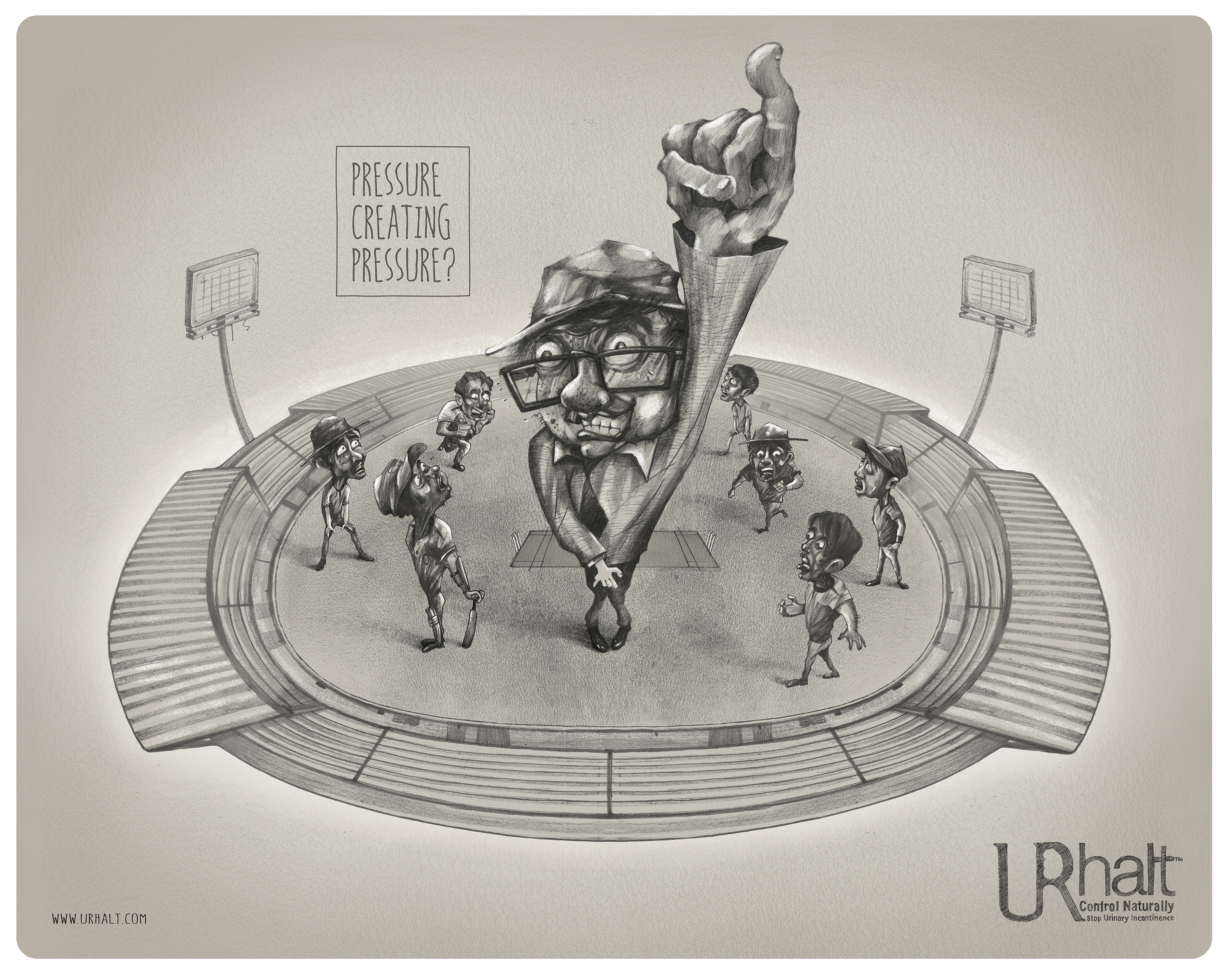 3000x2390 Ur Halt Print Advert By Sketch Umpire Ads Of The - Advertisement Sketch