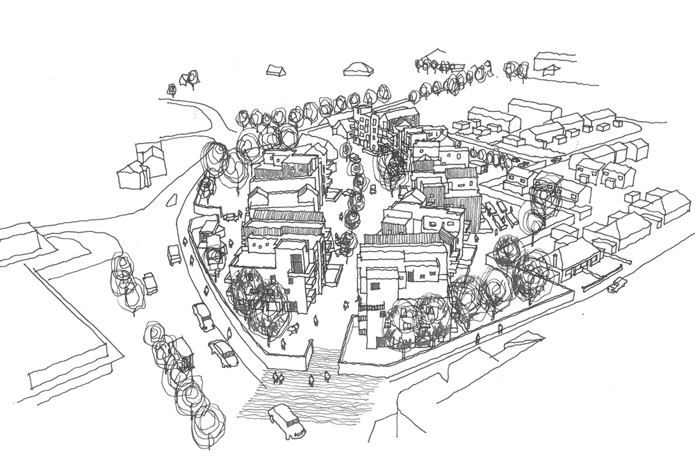 1000x674 Houghton Regis Fiftyfour - Aerial Sketch