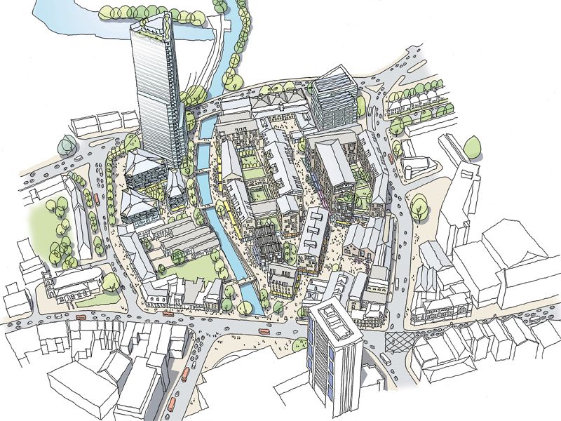 800x600 Aerial View Sketch - Aerial Sketch