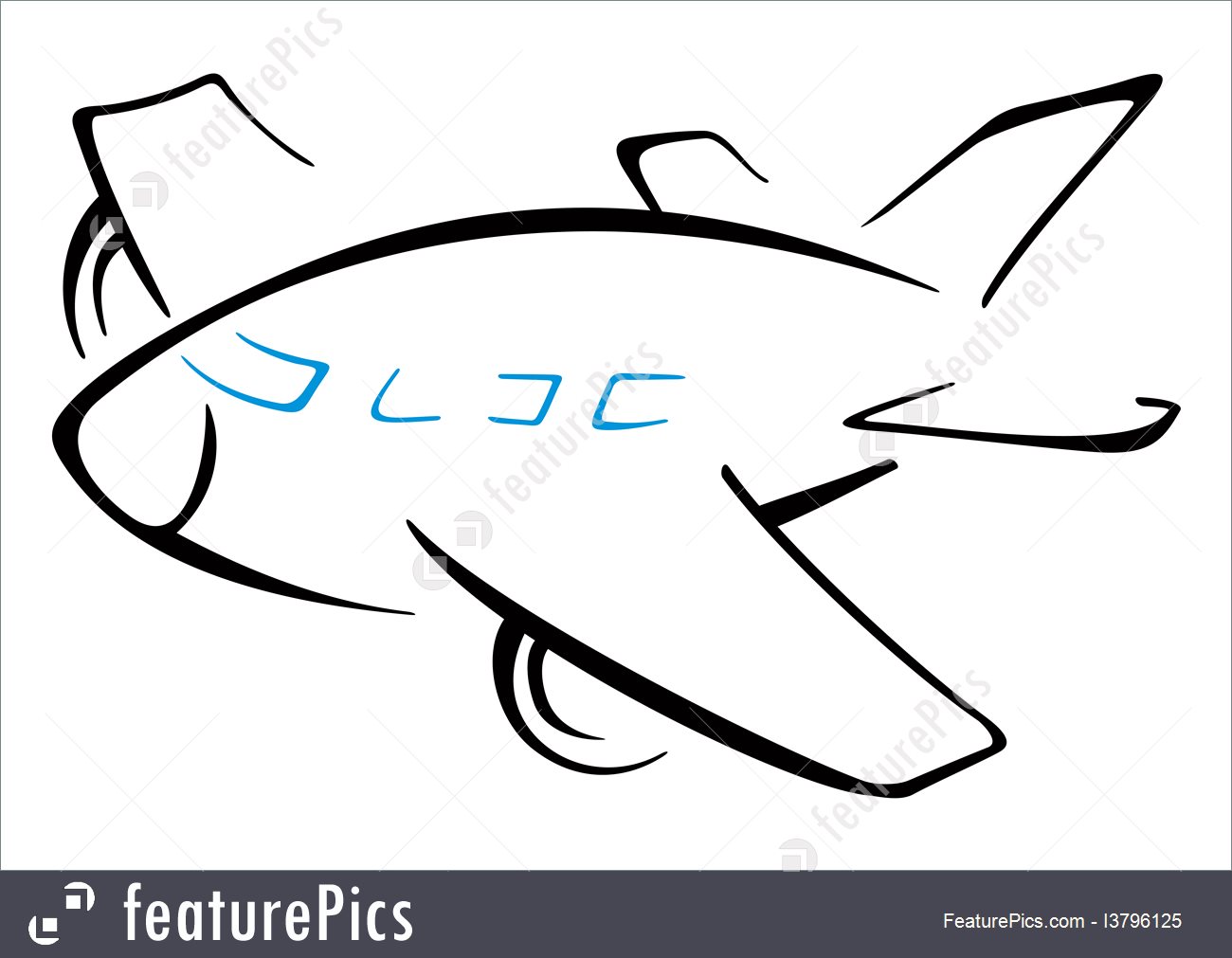 1300x1011 Illustration Of Fat Aeroplane - Aeroplane Sketch