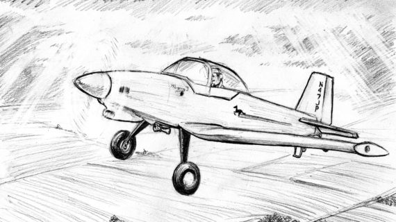 570x320 Pencil Sketch Of Aeroplane Drawing Airplane - Aeroplane Sketch