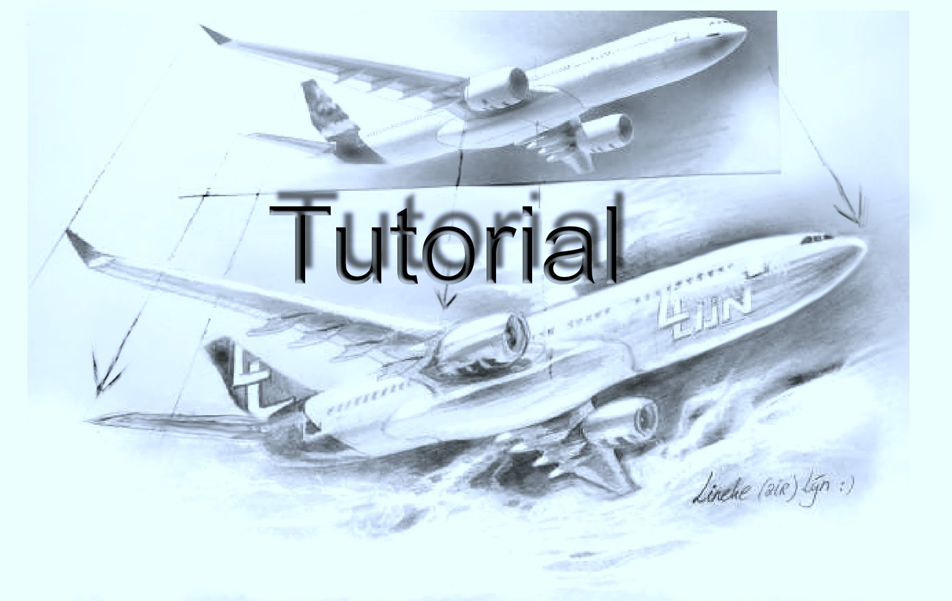 Как нарисовать реалистичный самолет