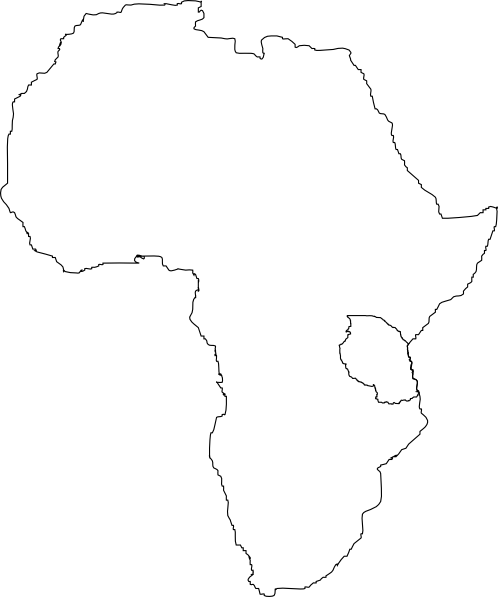 498x597 Africa Map Tanzania Clip Art - Africa Sketch