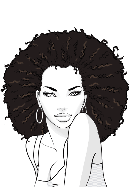 450x650 How To Draw African American Hair I Draw Fashion - African American Sketch