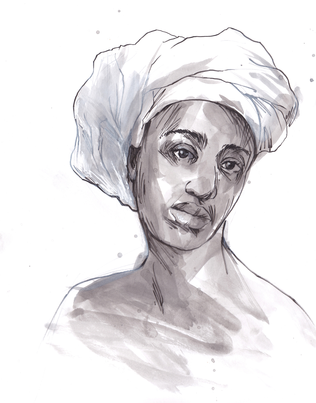 African American Woman Sketch at PaintingValley.com | Explore