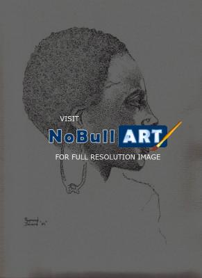 291x400 Raymond Doward - African American Woman Sketch