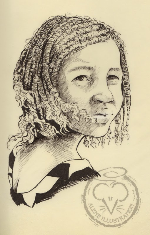 African Girl Sketch at PaintingValley.com | Explore collection of