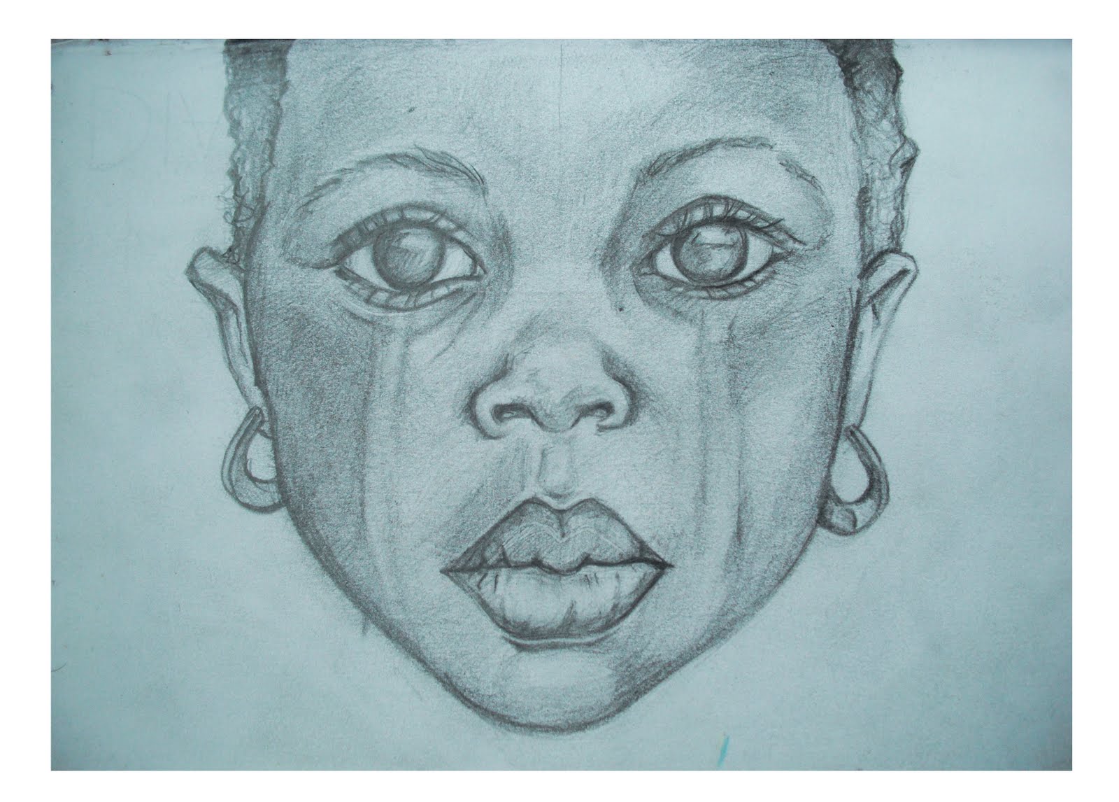 1600x1146 Joshua Clark Art - African Girl Sketch