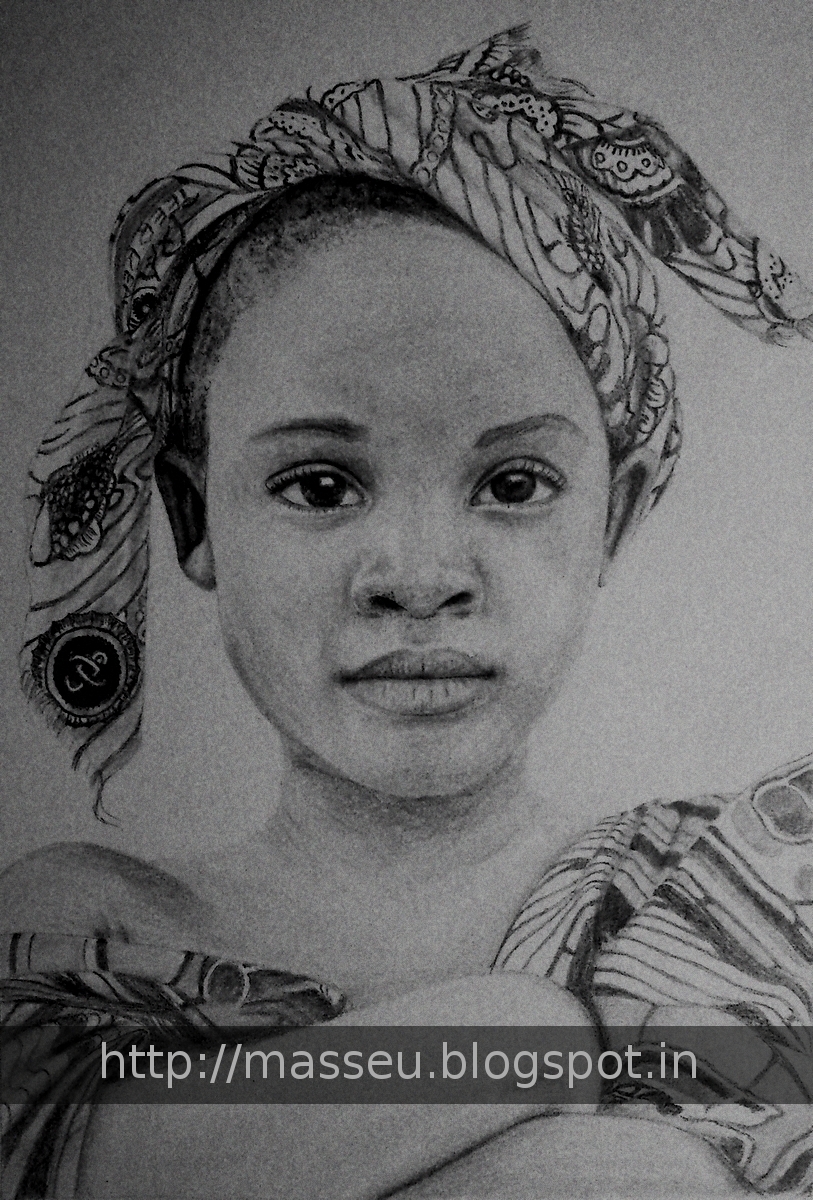 813x1200 Masseu Learns To Sketch Beautiful African Girl Sketch - African Girl Sketch