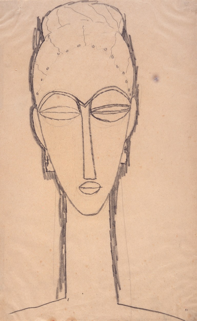 768x1251 Discover The African Masks That Inspired Picasso - African Mask Sketch