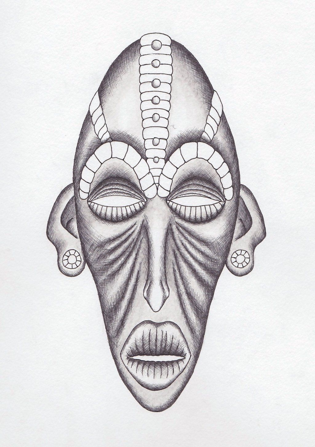 1024x1451 Pin By Sari Lin On Masks African Masks, African Art - African Mask Sketch