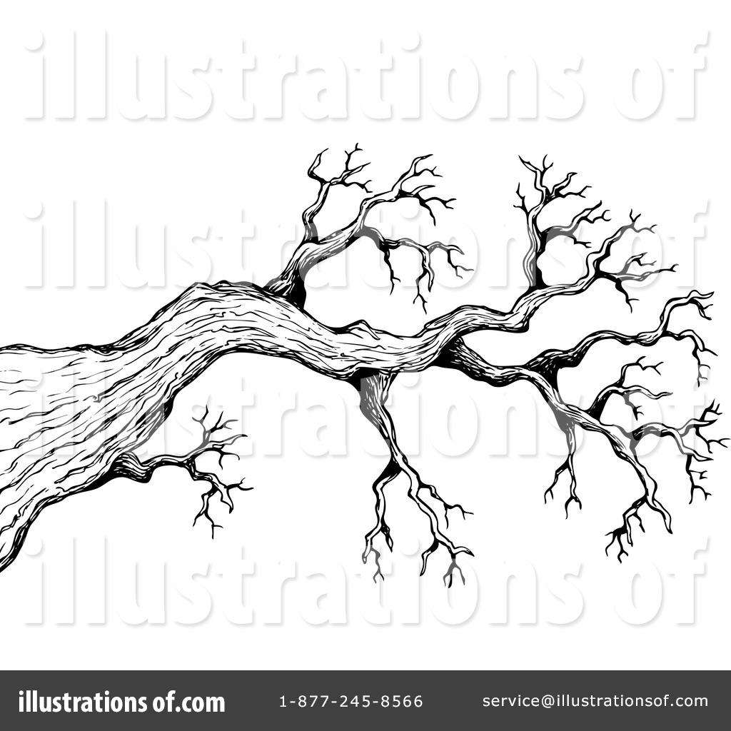 1024x1024 Collection Of Free Branches Clipart Sketch. Download On Ubisafe - African Tree Sketch