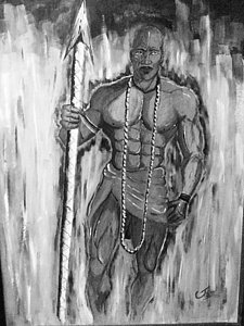 225x300 African Queen Drawings Fine Art America - African Warrior Sketch