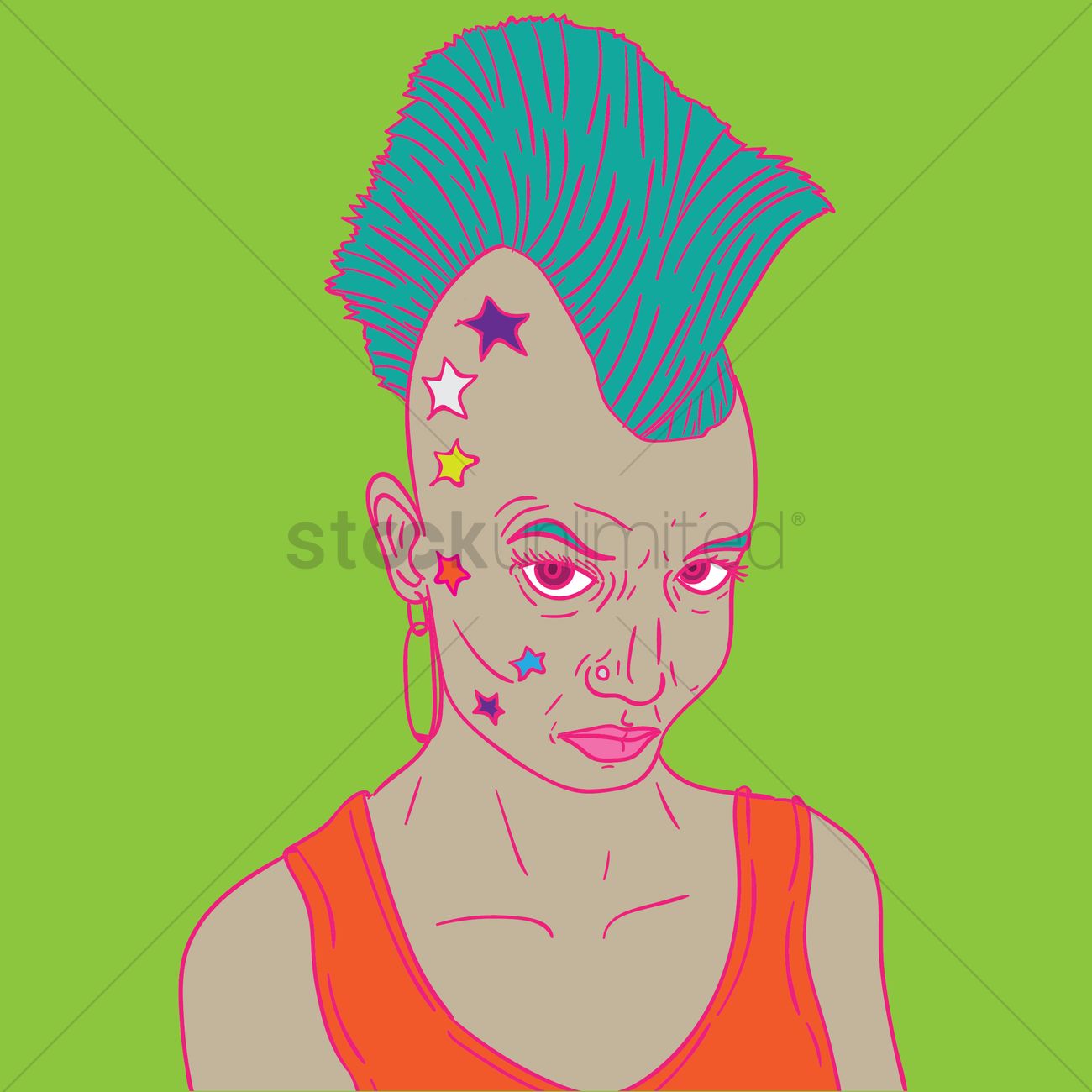 1300x1300 African Woman Sketch Vector Image - African Woman Sketch