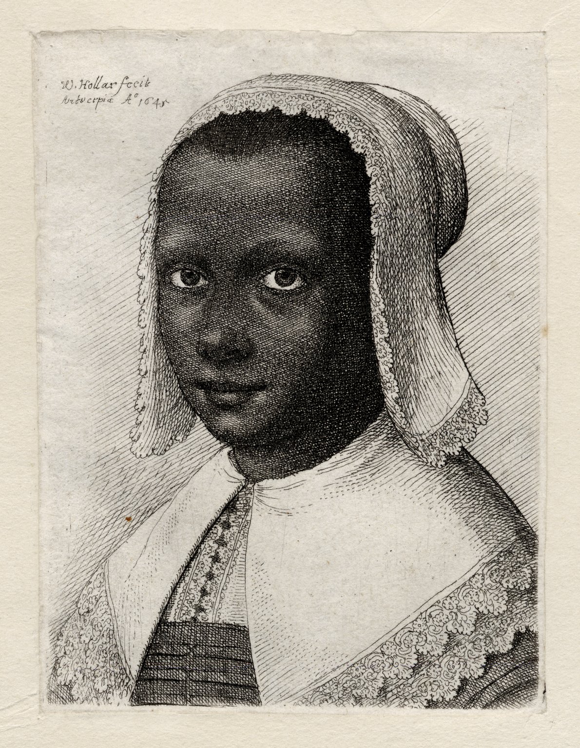 1190x1536 Fileportrait Of A Young African Woman (Hollar, 1645).jpg - African Woman Sketch