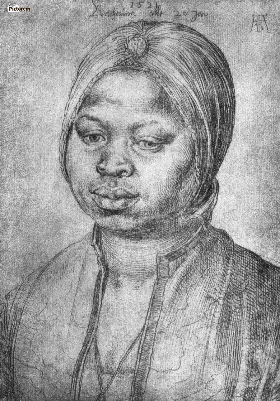 900x1286 Portrait Of African Woman Catherine - African Woman Sketch
