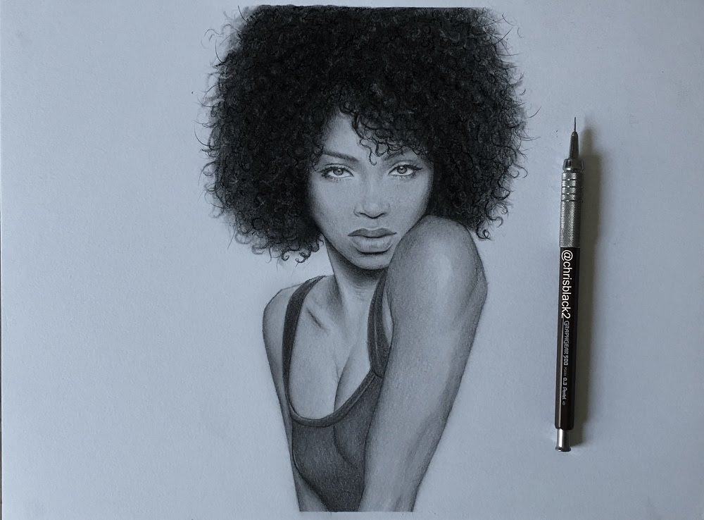 Afro Hair Sketch at Explore collection of Afro