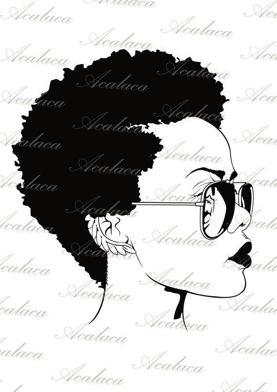 Download Afro Hair Sketch at PaintingValley.com | Explore ...