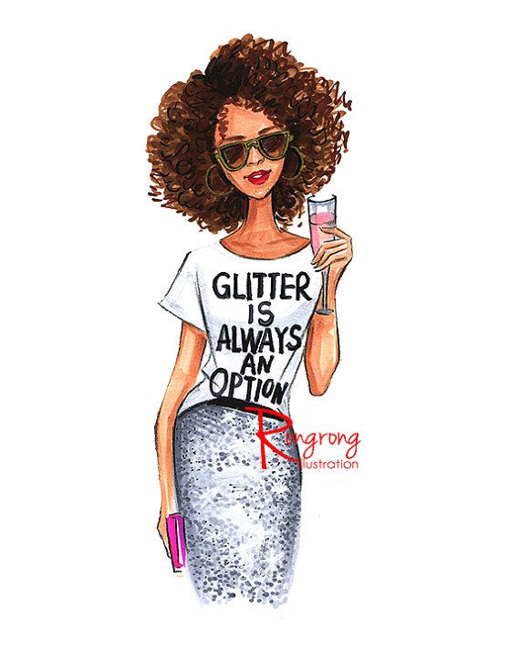 570x713 Afro Fashion Sketch, Fashion Art,fashion Illustration,chic Wall - Afro Sketch