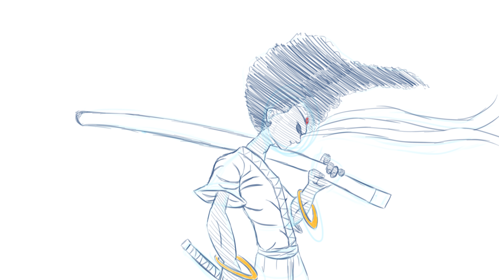 1024x576 Afro Sketch By Leonk642 - Afro Sketch