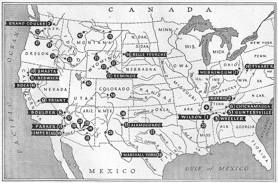 912x600 Usa Agriculture Irrigation Projects Amp Roster Of Federal Dams - Agriculture Sketch