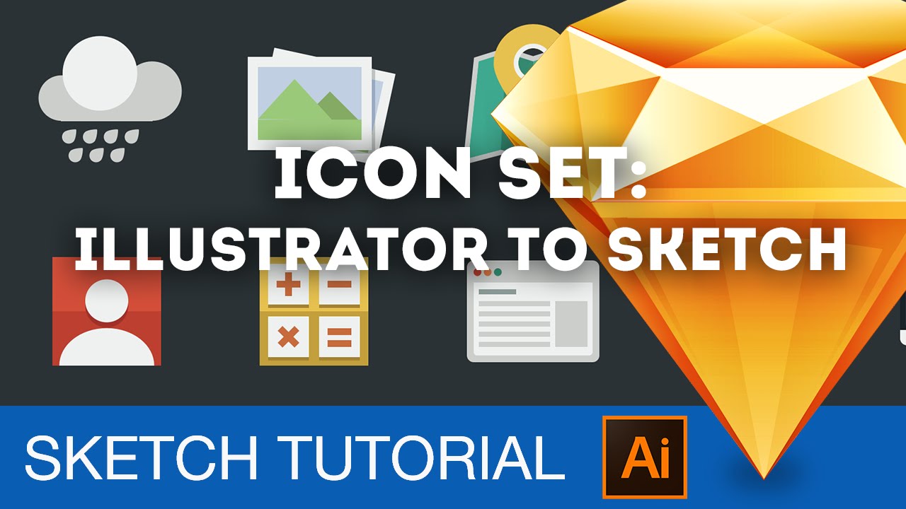1280x720 Icon Set Adobe Illustrator To Sketch In 6 Minutes Sketch 3 - Ai Sketch