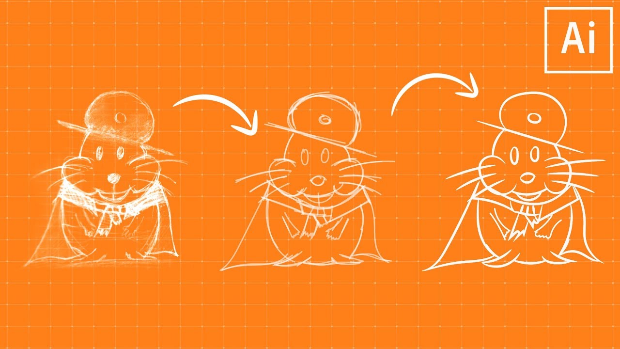 1280x720 Learn To Sketch Amp Ink Artwork In Illustrator Cc! - Ai Sketch