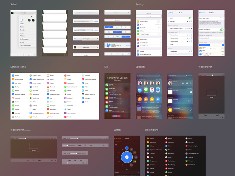 800x600 Ios 9.3 Iphone Ui Kit For Sketch And Ai Freebie - Ai Sketch
