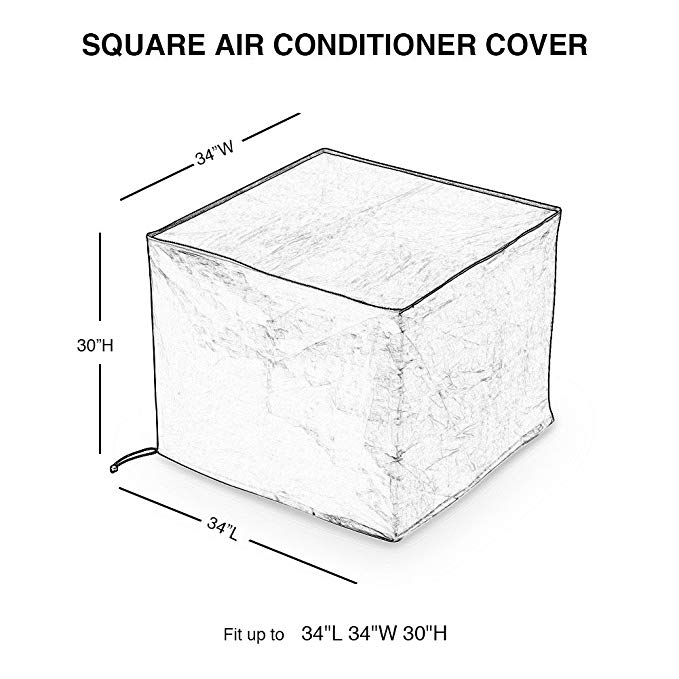 679x679 Abba Patio Air Conditioner Cover, Square, Beige Home - Air Conditioner Sketch