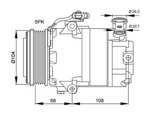 300x233 Compressor, Air Conditioner - Air Conditioner Sketch
